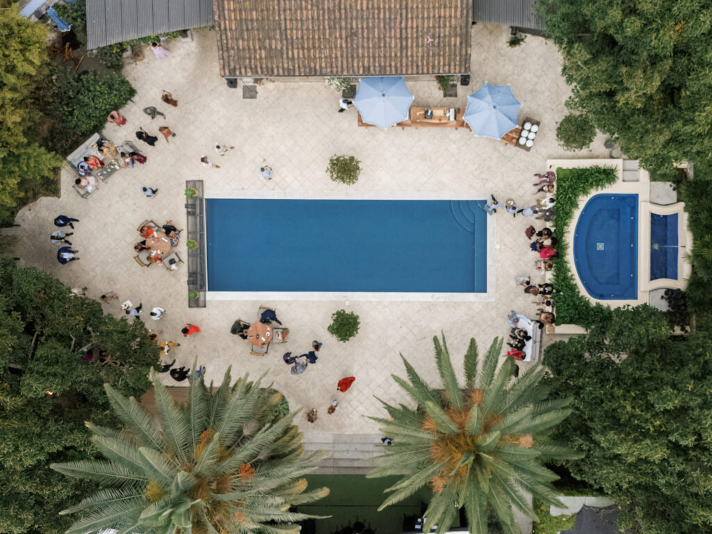 at Villa Bokeh Antigua Guatemala wedding