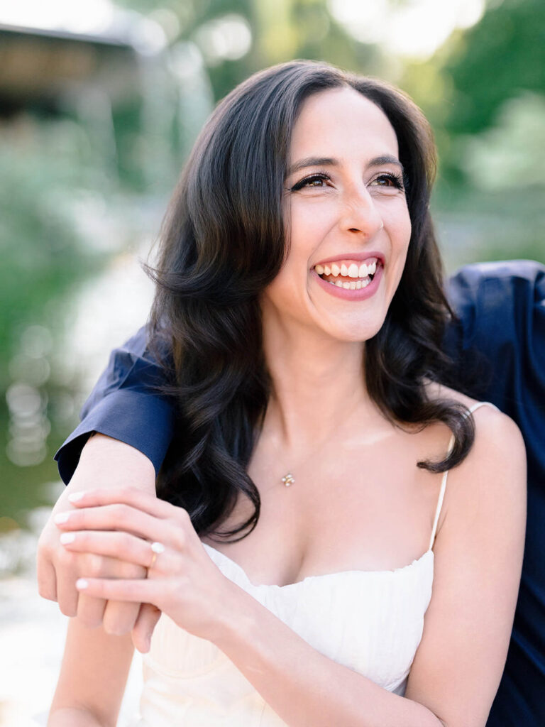 Central Park Bethesda Terrace engagement session with Minton tile ceiling detail
