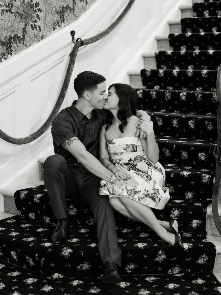 britton manor engagement proposal photos indoor portrait 41