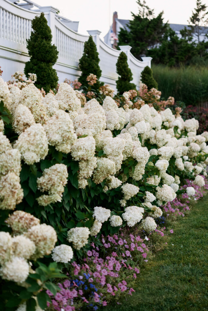Aerial coastal view of Chatham Bars Inn in Chatham, Massachusetts