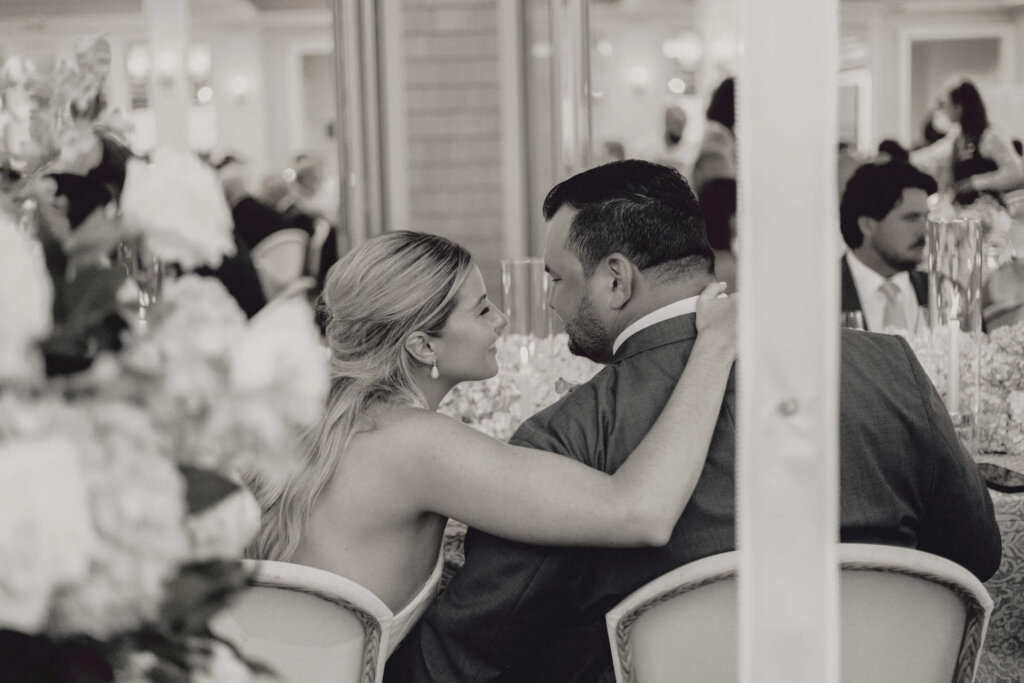 Reception tent and waterfront view at Chatham Bars Inn on Cape Cod