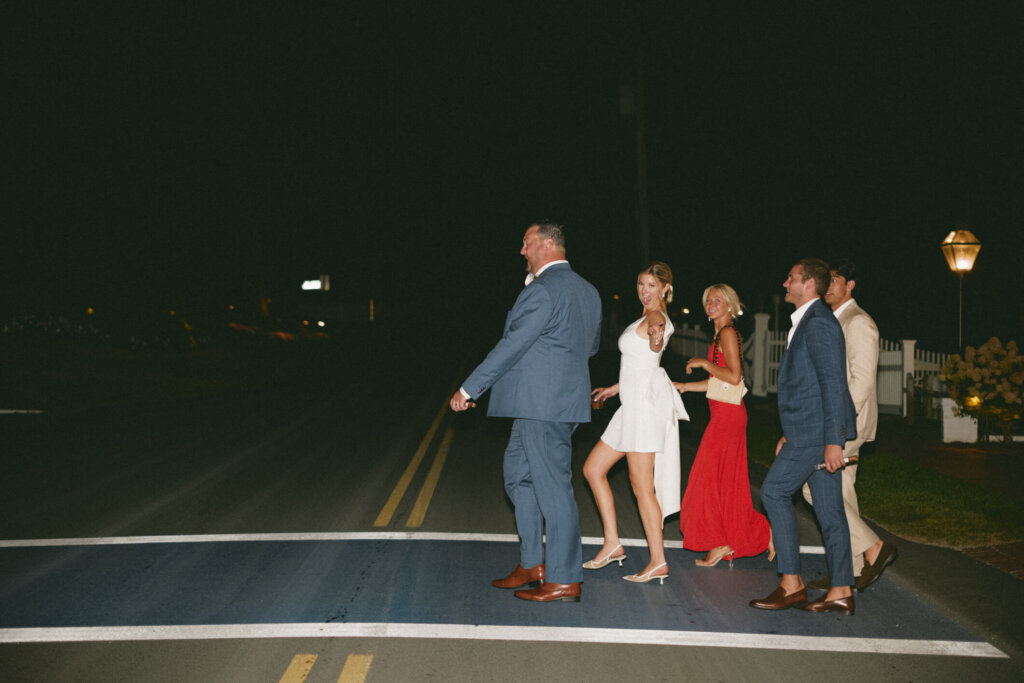 Late night cheeseburger sliders served at the Chatham Bars Inn wedding reception