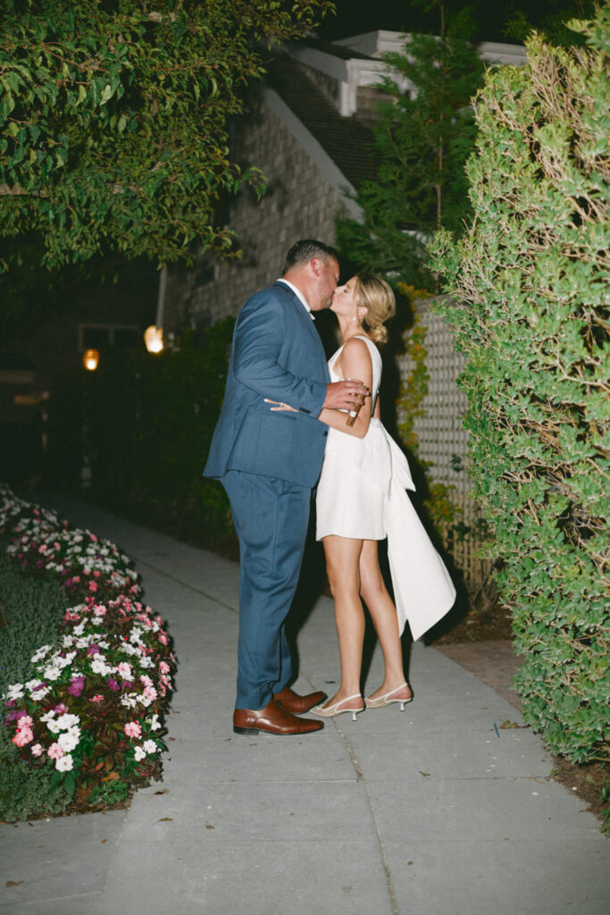 Bride dancing with guests during the Chatham Bars Inn reception on Cape Cod