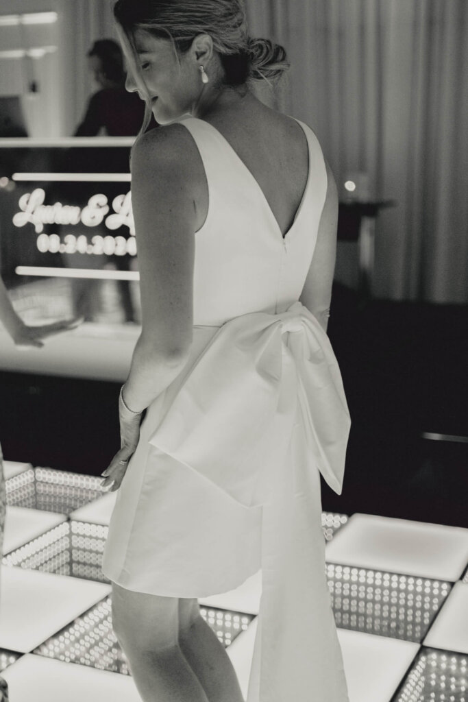 Overhead view of the crowded dance floor at Chatham Bars Inn reception