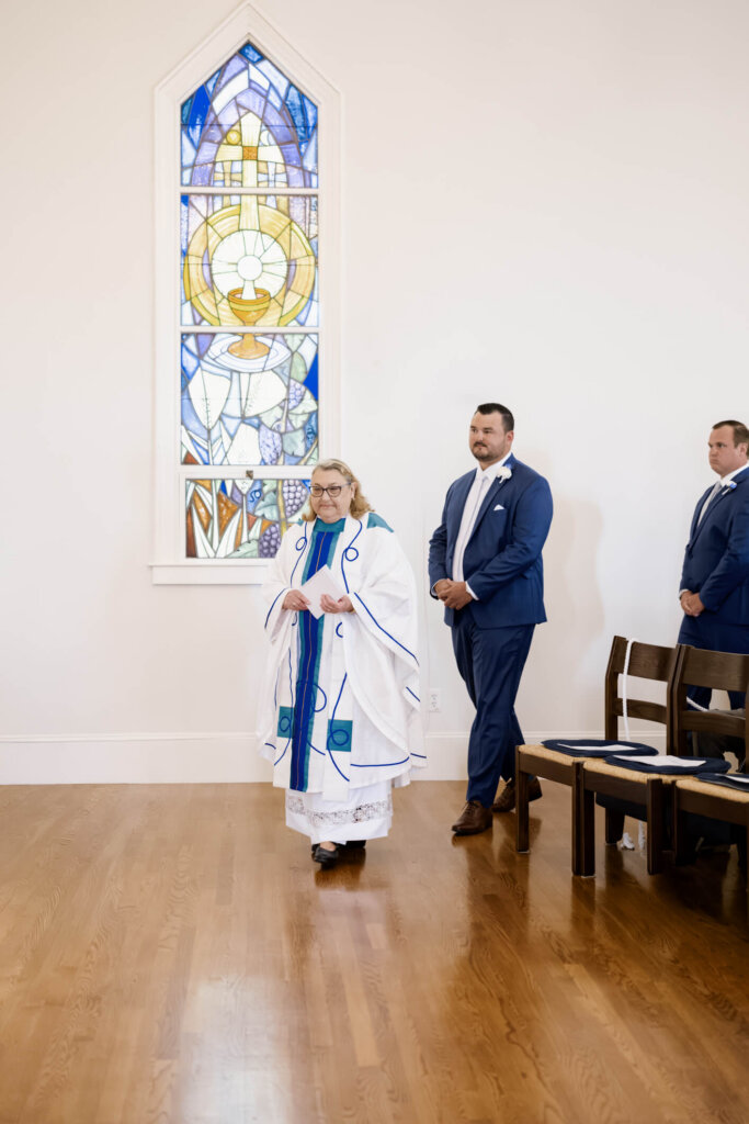 Processional beginning inside St. Christopher’s Episcopal Church in Chatham, Massachusetts