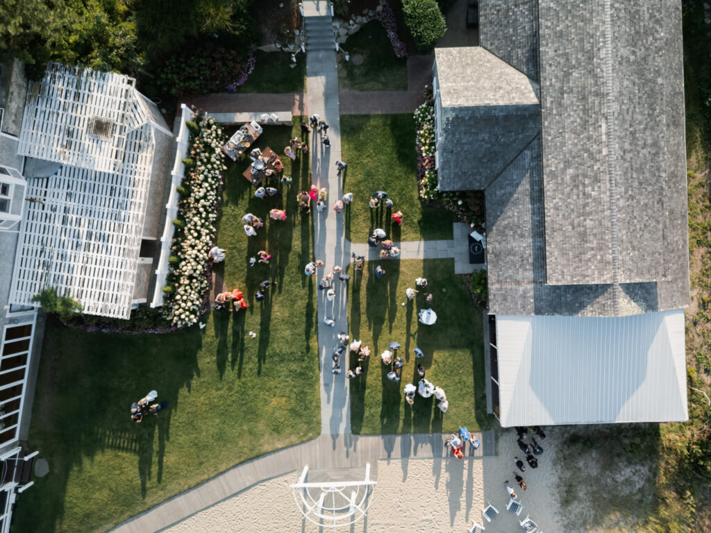 Guests during cocktail hour at Chatham Bars Inn on Cape Cod
