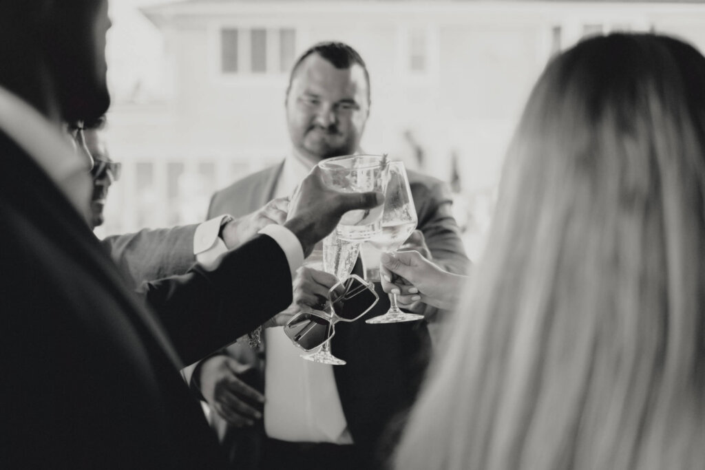 Reception tent exterior at Chatham Bars Inn on Cape Cod