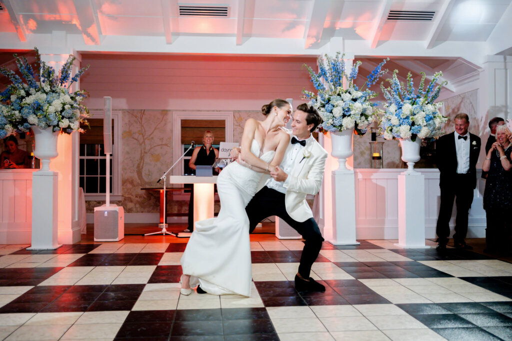 Guests dancing late into the night at Bedford Golf and Tennis Club
