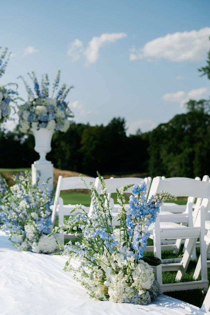 Lawn ceremony detail at Bedford Golf and Tennis Club outside NYC
