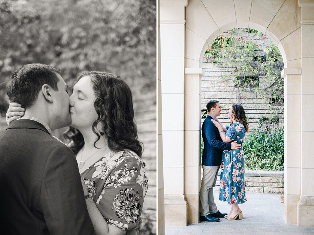 Richmond Capitol Engagement Session grounds archway