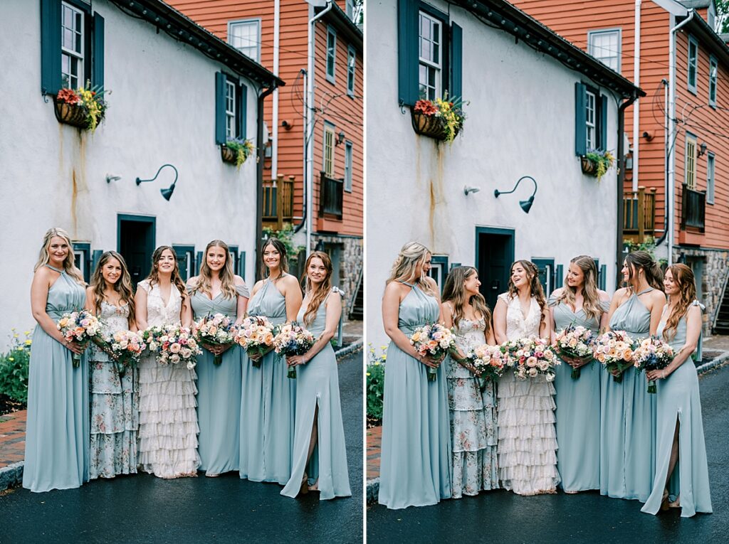 bridesmaids magical spring wedding carriage house of new hope