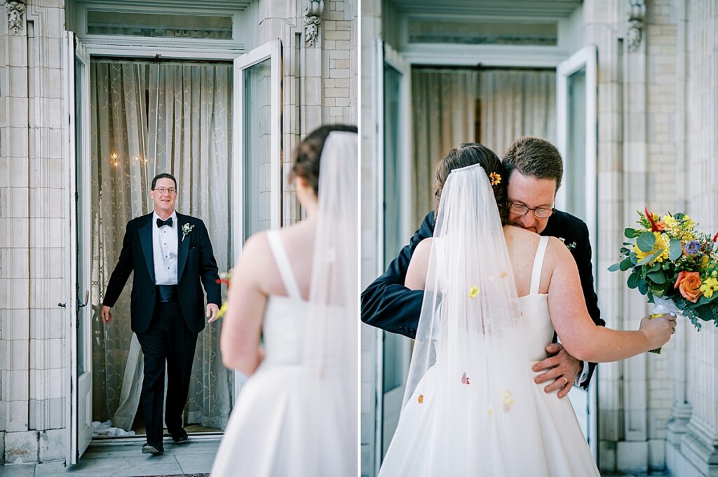 Father Daughter First Look Summer Wedding The Jefferson Hotel