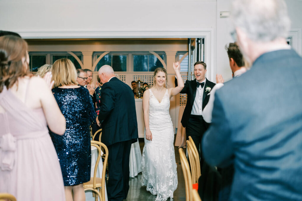 Bride & Groom Reception entrance into the carriage house.