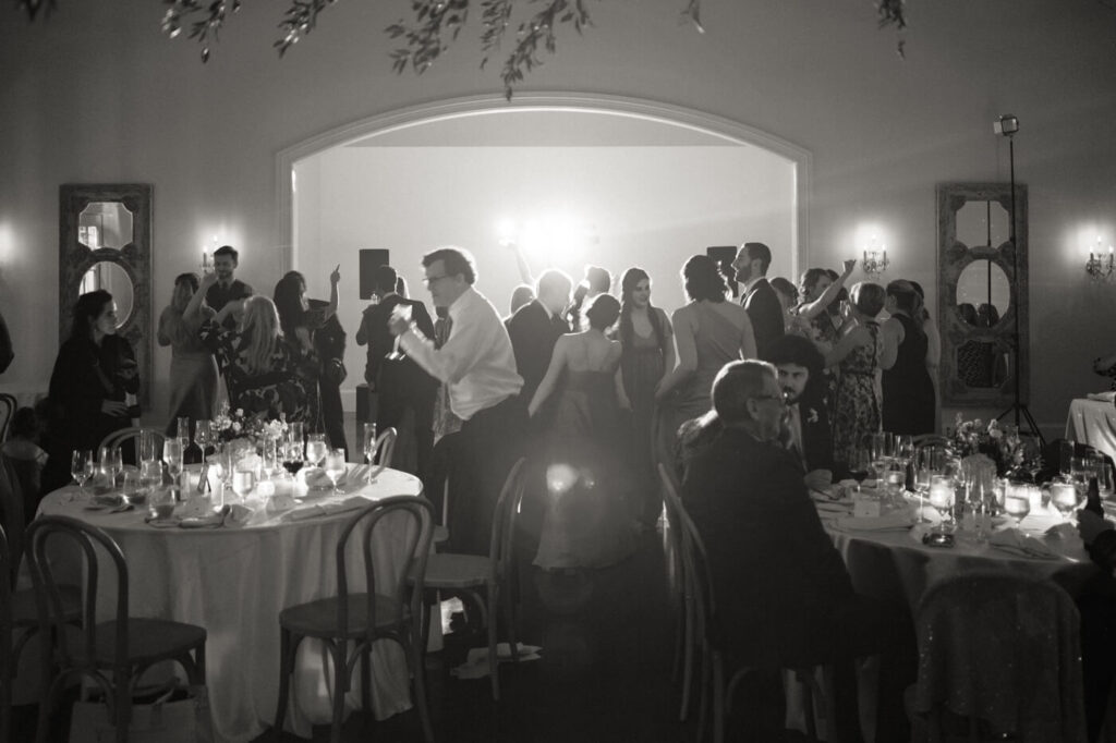 Reception & Dancing in the carriage house.