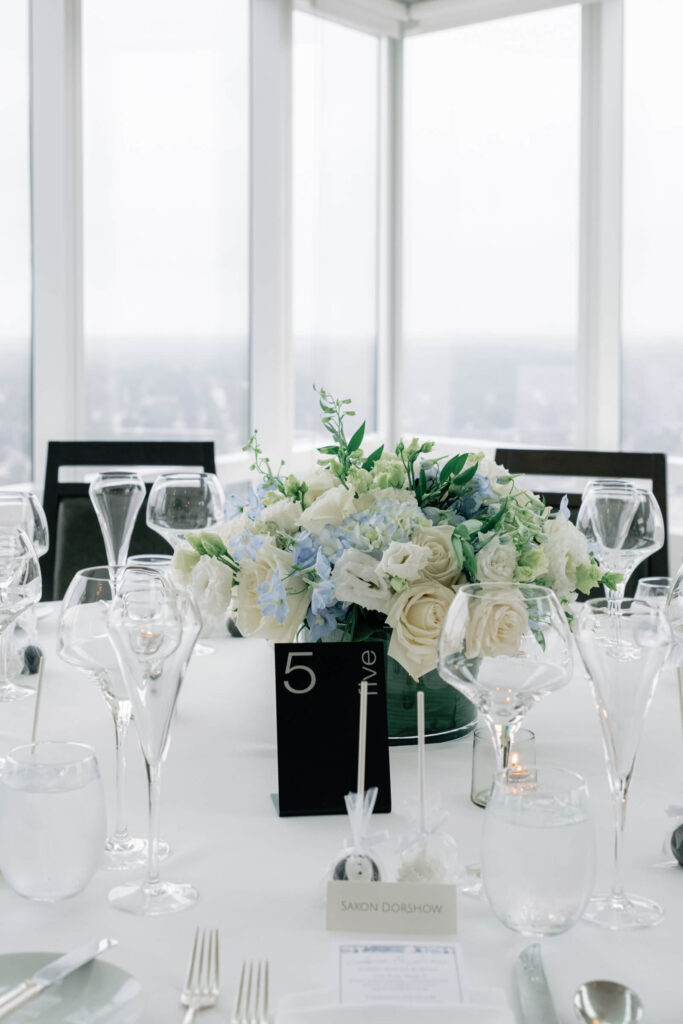Rehearsal dinner details at Kanopi in New York